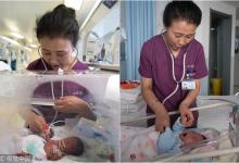 从0.79千克到3.3千克：山西“巴掌婴儿”出院