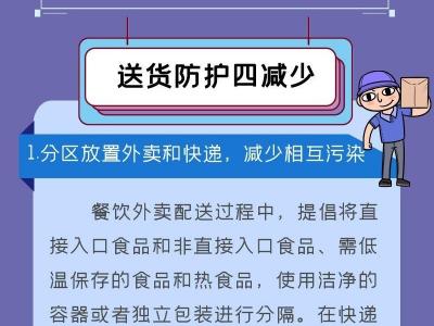 @外卖、快递小哥请收好这份疫情防护指南送货别忘“四减少”