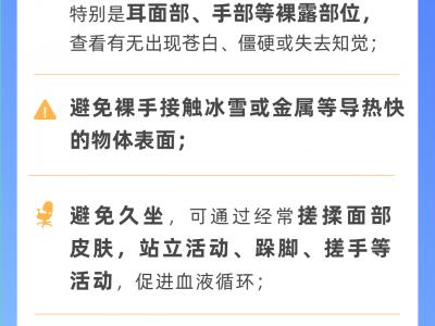 春节期间 守护健康做好“六预防”