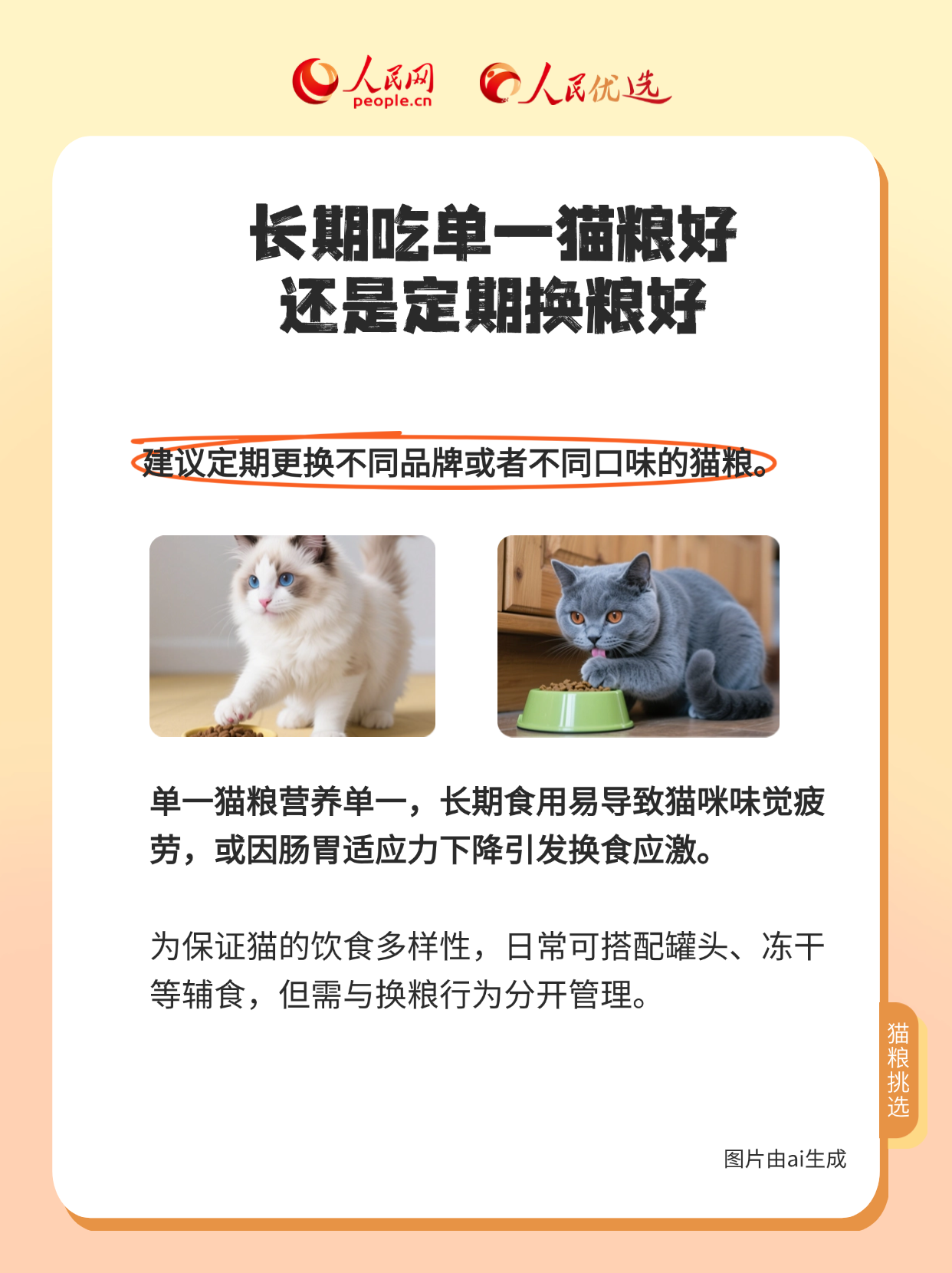 吃得健康挑得好 猫粮选择大揭秘