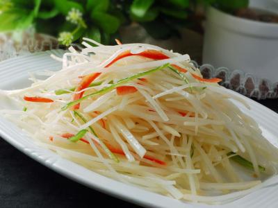 家常菜醋辣土豆丝的的营养价值和做法