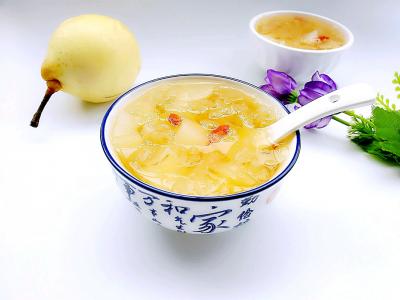 银耳梨子汤的功效以及银耳梨子汤的做法