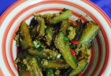 红烧茄子的做法-酱香味煎菜谱
