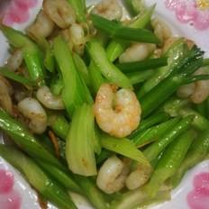 西芹虾仁的做法-家常味炒菜谱