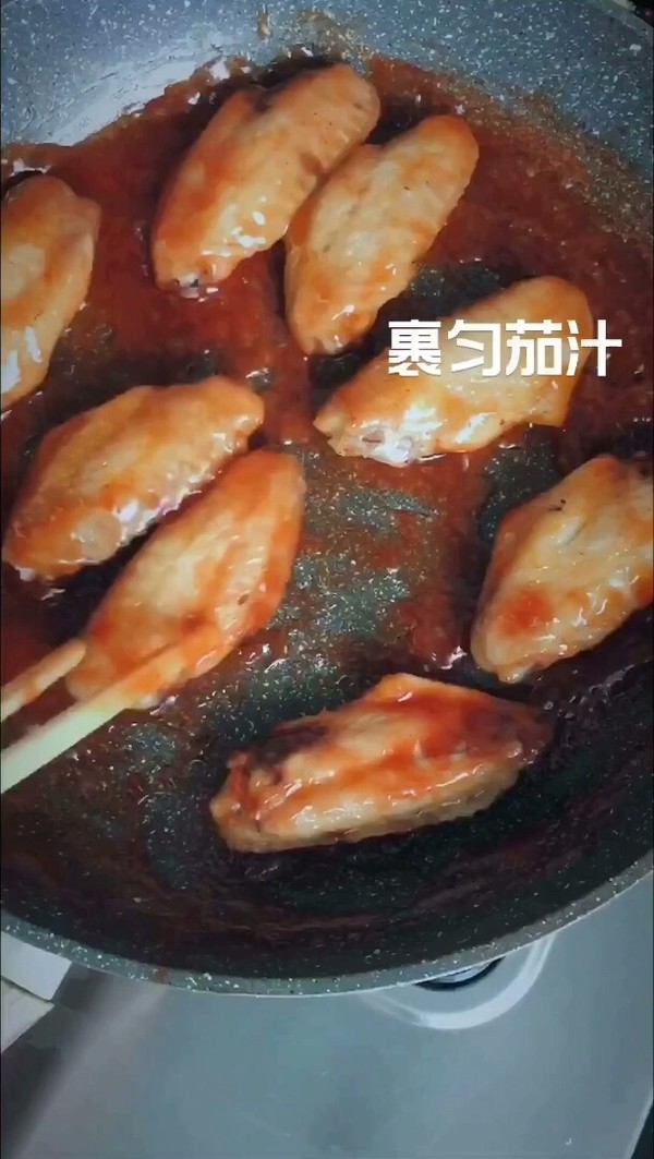 茄汁脆皮鸡翅的做法-酸甜味烤菜谱