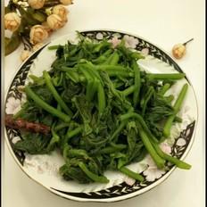 爆炒南瓜尖的做法-咸鲜味炒菜谱