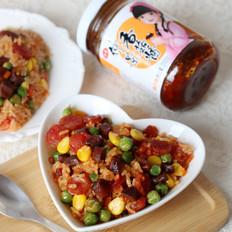 爱心炒饭#早餐#的做法-家常味炒菜谱