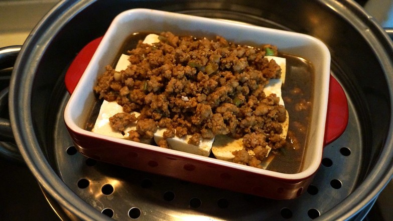 肉末蒸豆腐的做法-家常味蒸菜谱