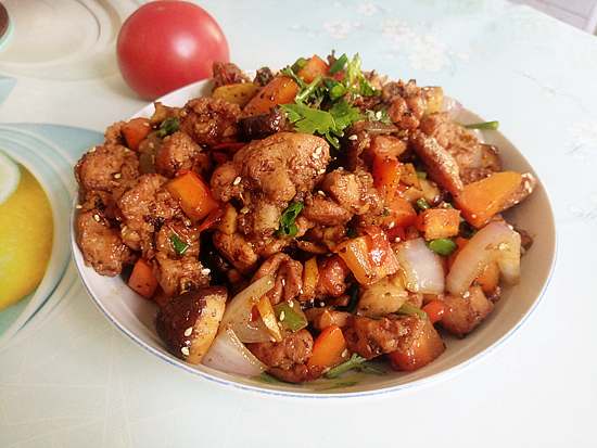 干锅辣子鸡的做法-香辣味炒菜谱