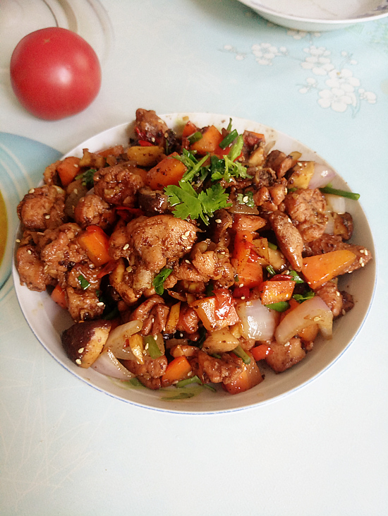 干锅辣子鸡的做法-香辣味炒菜谱
