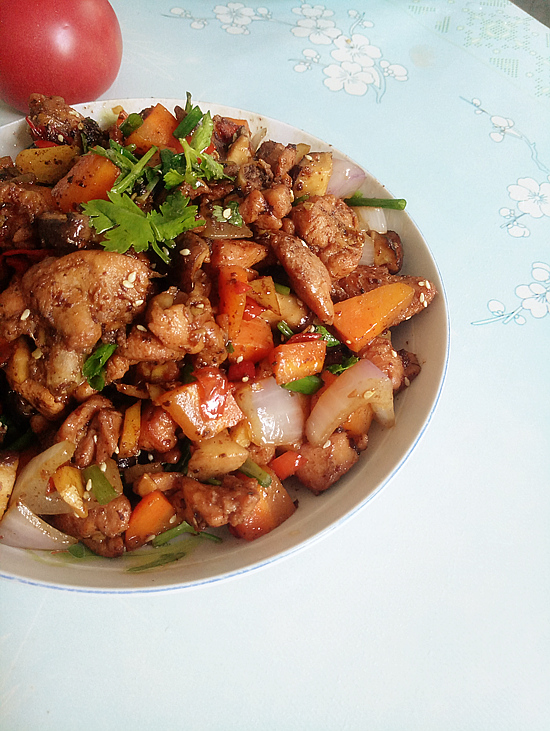 干锅辣子鸡的做法-香辣味炒菜谱