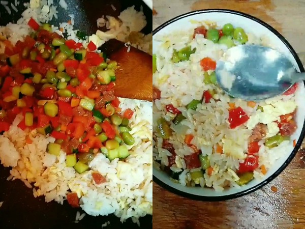 胚芽米蛋炒饭的做法-家常味炒菜谱