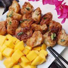 芒果油条虾的做法-咸鲜味煎菜谱