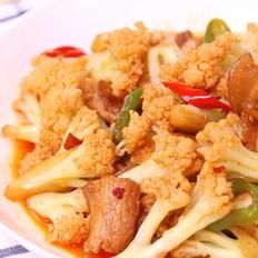 家常炒菜花的做法-家常味炒菜谱
