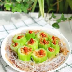 蒜蓉粉丝蒸丝瓜的做法-咸鲜味蒸菜谱