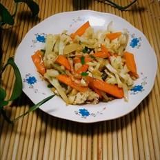 清炒花菜的做法-家常味炒菜谱