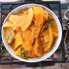 青椒炒南瓜的做法-家常味炒菜谱
