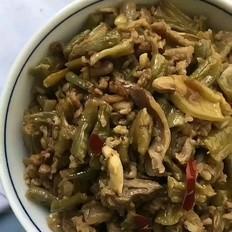 鸡杂炒酸豇豆的做法-家常味炒菜谱