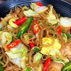 大白菜炖粉条的做法-咸鲜味炖菜谱
