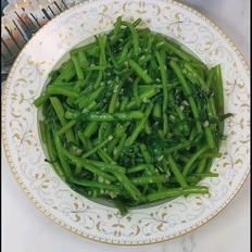 蒜蓉茼蒿的做法-咸鲜味炒菜谱