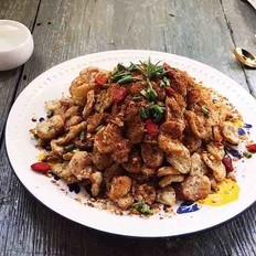 香酥蚕豆的做法-香辣味炸菜谱