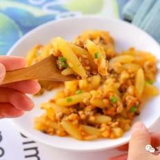 肉末香菇土豆条  宝宝辅食食谱的做法-家常味炒菜谱
