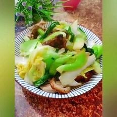 杂蔬炒烧鸭的做法-家常味炒菜谱