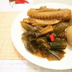 香辣卤鸭翅（海带卤蛋）的做法-香辣味卤菜谱