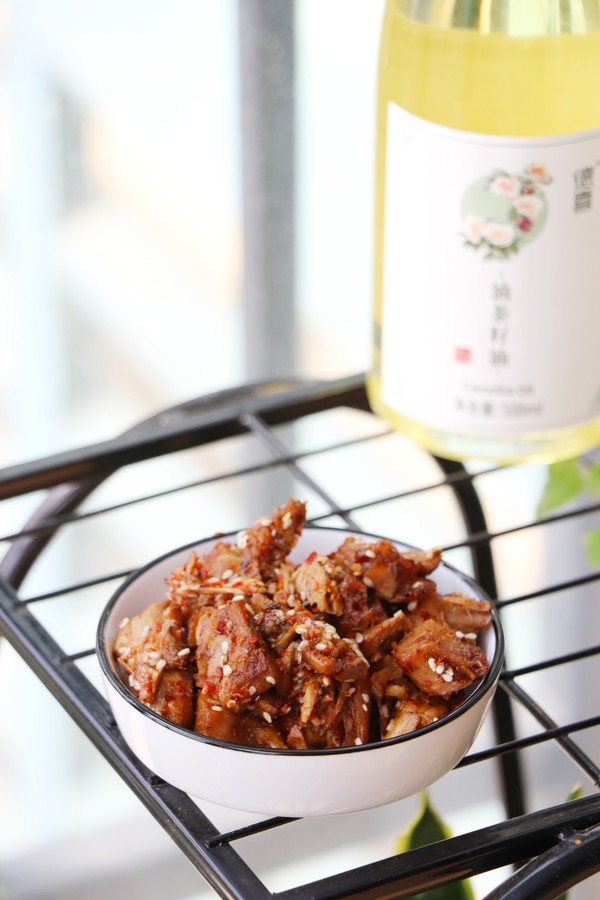 香辣牛肉干的做法-香辣味烤菜谱