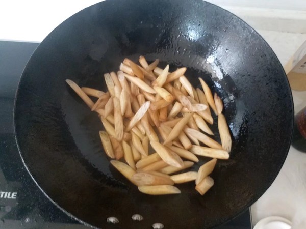 酸脆藕心菜的做法-酸辣味炒菜谱