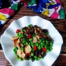 毛豆木耳炒肉片的做法-咸鲜味炒菜谱