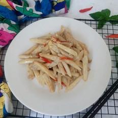酸脆藕心菜的做法-酸辣味炒菜谱