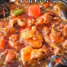 家常鸡公煲的做法-咸鲜味烧菜谱