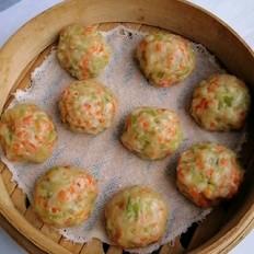 胡萝卜蔬菜蒸丸子的做法-家常味蒸菜谱