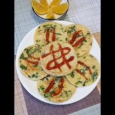 香葱鸡蛋饼的做法-葱香味煎菜谱