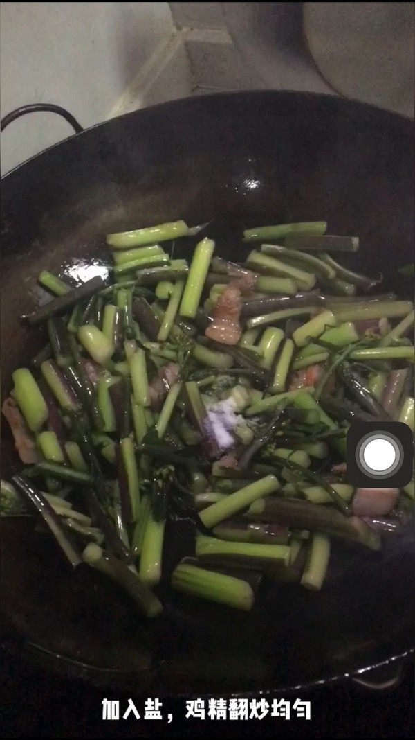炒红菜苔的做法-咸鲜味炒菜谱