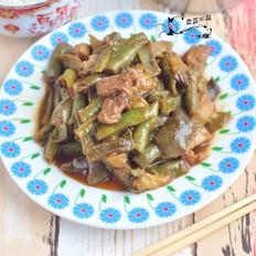 茄子豆角炒肉的做法-家常味炒菜谱