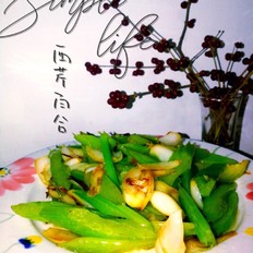 西芹百合的做法-家常味炒菜谱