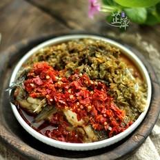 绝味双椒蒸鲈鱼的做法-香辣味蒸菜谱