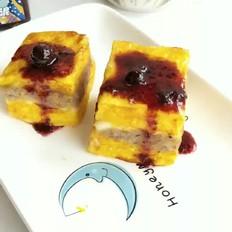 蓝莓山药西多士的做法-果味煎菜谱