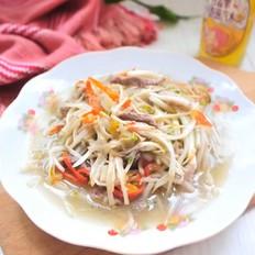 白芹炒肉丝的做法-家常味炒菜谱