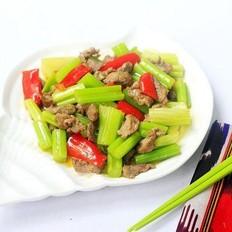 芹菜炒羊肉的做法-家常味炒菜谱