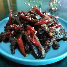 麻辣牛肉条的做法-香辣味炒菜谱