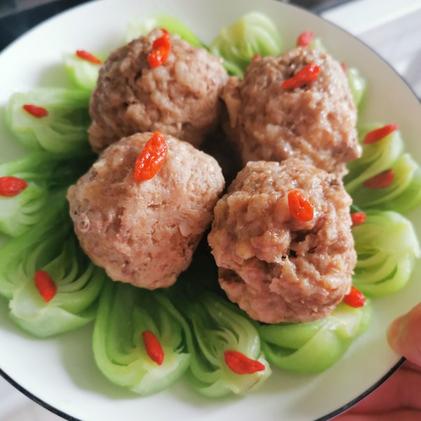 四喜丸子的做法-家常味蒸菜谱