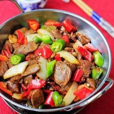 干锅鸡杂的做法-香辣味炒菜谱