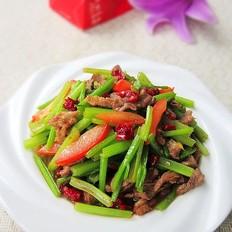 毛芹菜炒羊肉的做法-家常味炒菜谱