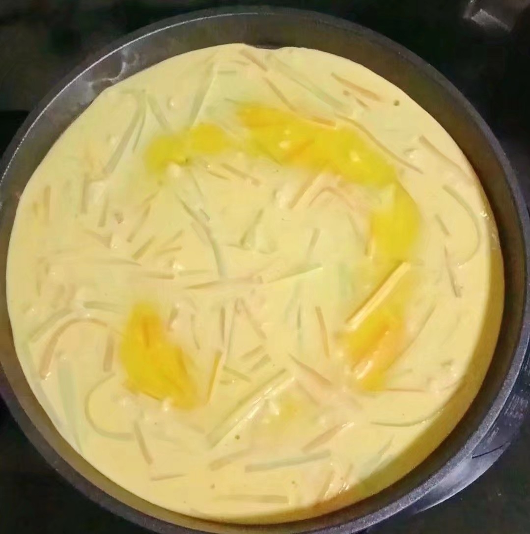 虾仁时蔬鸡蛋饼 (宝宝辅食）的做法-家常味煎菜谱