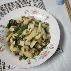 雪菜冬笋炒马蹄的做法-咸鲜味炒菜谱