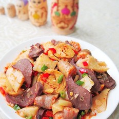 爆炒面肺子的做法-香辣味炒菜谱