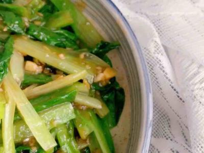 蒜蓉油麦菜的做法-咸鲜味拌菜谱